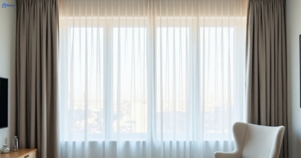 Freshly steam cleaned curtains in mackenzie QLD