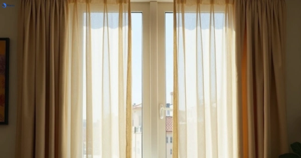 Dusty and dull curtains in mackenzie before steam cleaning
